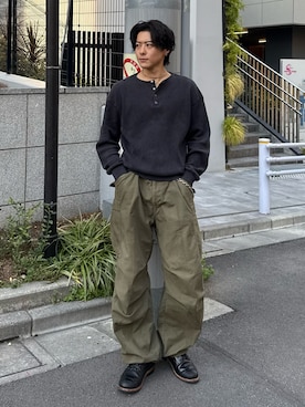 「アイテム（財布/小物）」を使った、岡本幸大さん（メンズ・172cm）の春コーディネート