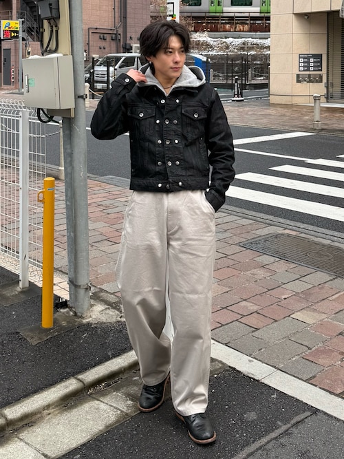 14oz Wax Coated Denim Jacket / 14オンスワックスコーティングデニム