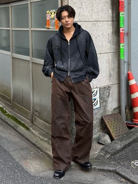岡本幸大さん（メンズ・172cm）の秋コーディネート