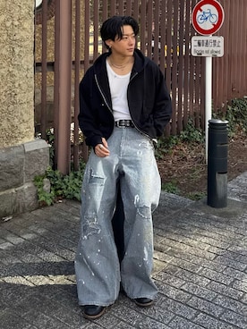 岡本幸大さん（メンズ・172cm）の春コーディネート