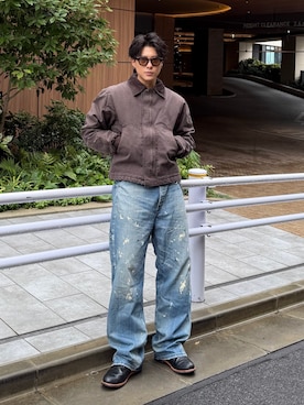 「アイテム（ブレスレット）」を使った、岡本幸大さん（メンズ・172cm・20代）の秋コーディネート