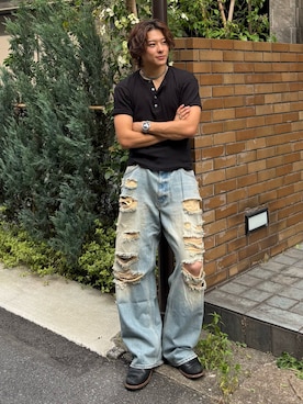 岡本幸大さん(メンズ・172cm)の夏コーディネート