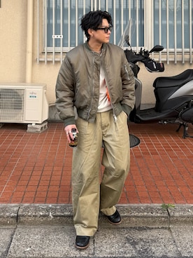 岡本幸大さん（メンズ・172cm）の冬コーディネート