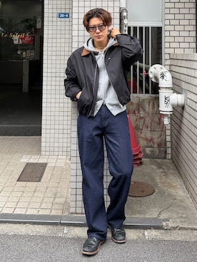 岡本幸大さん(メンズ・172cm)の秋コーディネート