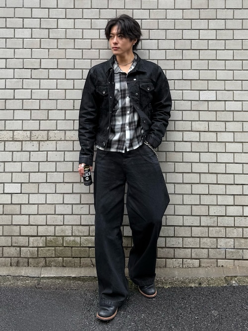 14oz Wax Coated Denim Jacket / 14オンスワックスコーティングデニム