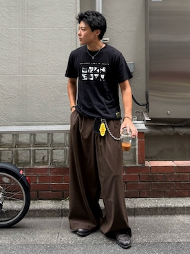 「アイテム（財布/小物）」を使った、岡本幸大さん（メンズ・172cm・20代）の夏コーディネート