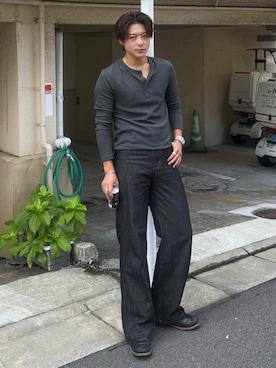 岡本幸大さん(メンズ・172cm)の秋コーディネート