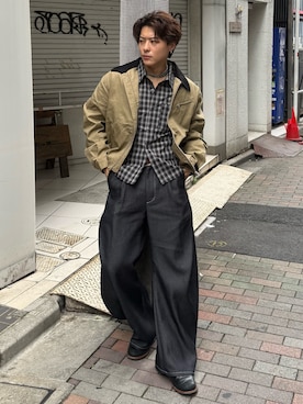 「ブーツ」｜岡本幸大さん（メンズ・172cm）の秋コーディネート