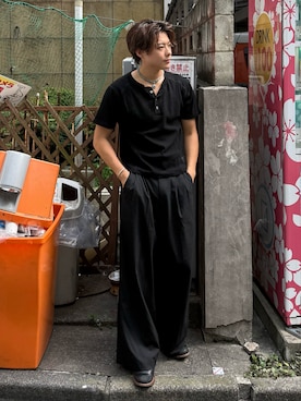 岡本幸大さん(メンズ・172cm)の夏コーディネート