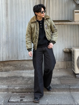 岡本幸大さん（メンズ・172cm）の冬コーディネート