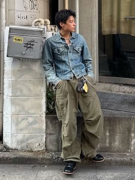 「アイテム（アクセサリー）」を使った、岡本幸大さん（メンズ・172cm・20代）の秋コーディネート
