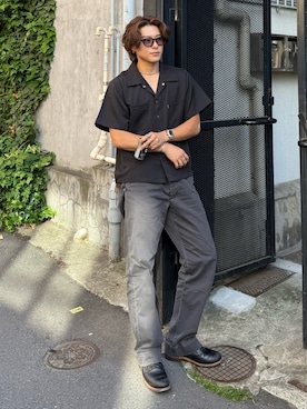 岡本幸大さん(メンズ・172cm)の夏コーディネート
