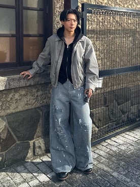 岡本幸大さん（メンズ・172cm）の春コーディネート