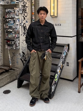 「アイテム（財布/小物）」を使った、岡本幸大さん（メンズ・172cm・20代）の秋コーディネート