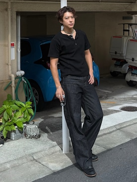 岡本幸大さん（メンズ・172cm）の夏コーディネート