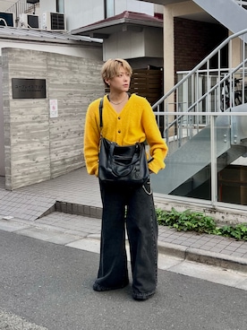 「CIAOPANIC TYPY（チャオパニックティピー）のアイテム」を使った、岡本幸大さん（メンズ・172cm）の冬コーディネート