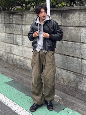 岡本幸大さん（メンズ・172cm）の冬コーディネート