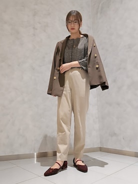 「CENE（セネ）のアイテム」を使った、NICAL マルイ有楽町店さん（レディース・160cm）の秋コーディネート