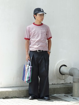 「Dr. Martens（ドクターマーチン）のアイテム」を使った、rikuさん（メンズ・164cm）の夏コーディネート