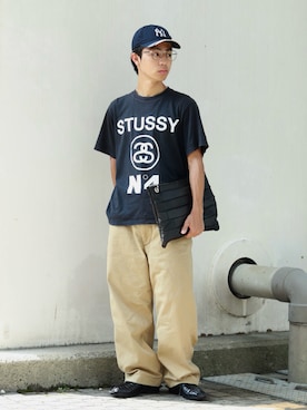 「アイテム（キャップ）」を使った、rikuさん（メンズ・164cm）の秋コーディネート