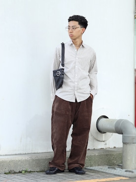 「BEAMS（ビームス）のアイテム（ベルト）」を使った、rikuさん（メンズ・164cm）の秋コーディネート