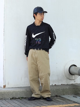 「アイテム（チノパンツ）」を使った、rikuさん（メンズ・164cm・20代）の秋コーディネート