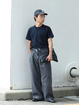 「アイテム（キャップ）」を使った、rikuさん（メンズ・164cm）の秋コーディネート