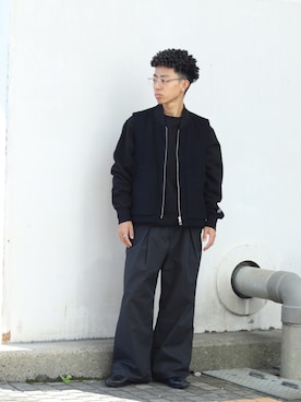 「アイテム（ベスト）」を使った、rikuさん（メンズ・164cm）の秋コーディネート