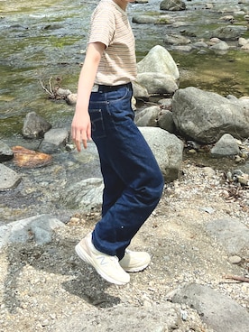 「BATONER（バトナー）のアイテム」を使った、simanoさん（レディース・155cm）の春コーディネート
