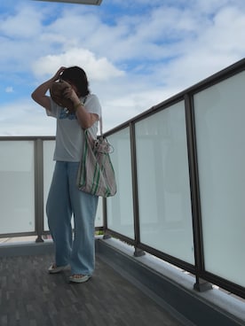 「アイテム（バングル/リストバンド）」を使った、はる ◌˳⚛˚⌖さん（レディース・159cm）の夏コーディネート
