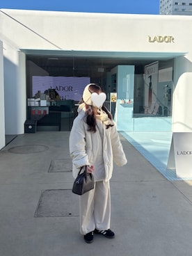 「アイテム（ボストンバッグ）」を使った、のき🐈‍⬛🖤さん（レディース・154cm）の秋コーディネート