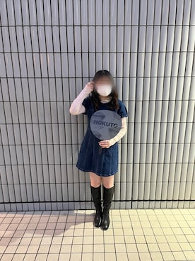 「LIVEコーデ」｜のき🐈‍⬛🖤さん（レディース・154cm）の冬コーディネート
