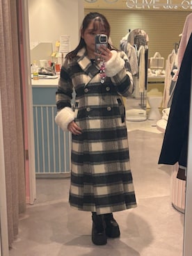 「アイテム（ステンカラーコート）」を使った、sanaさん（レディース・157cm）の秋コーディネート