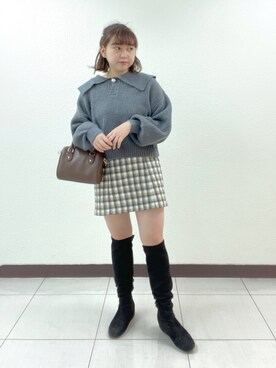 sanaさん（レディース・157cm）の冬コーディネート