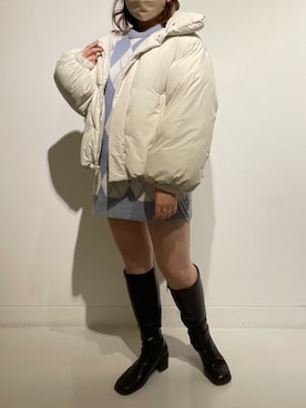 「OLIVE des OLIVE（オリーブデオリーブ）のアイテム（チュニック）」を使った、sanaさん（レディース・157cm）の冬コーディネート
