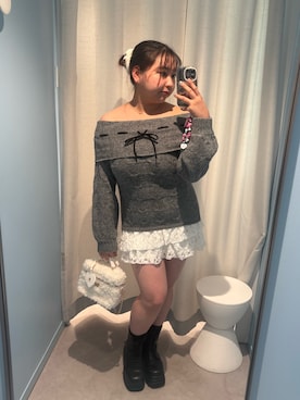 「大人ガーリー」｜sanaさん（レディース・157cm）の冬コーディネート