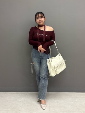 「アイテム（トートバッグ）」を使った、sanaさん（レディース・157cm）の夏コーディネート