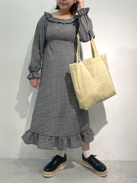 「厚底」｜「アイテム（その他シューズ）」を使った、sanaさん（レディース・157cm）の秋コーディネート
