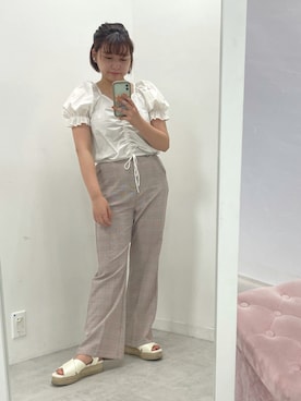 sanaさん（レディース・157cm）の夏コーディネート