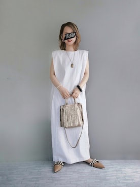 「MARLON FIRENZE（マーロンフィレンツェ）のアイテム」を使った、ようなし太郎さん（レディース・160cm）の夏コーディネート