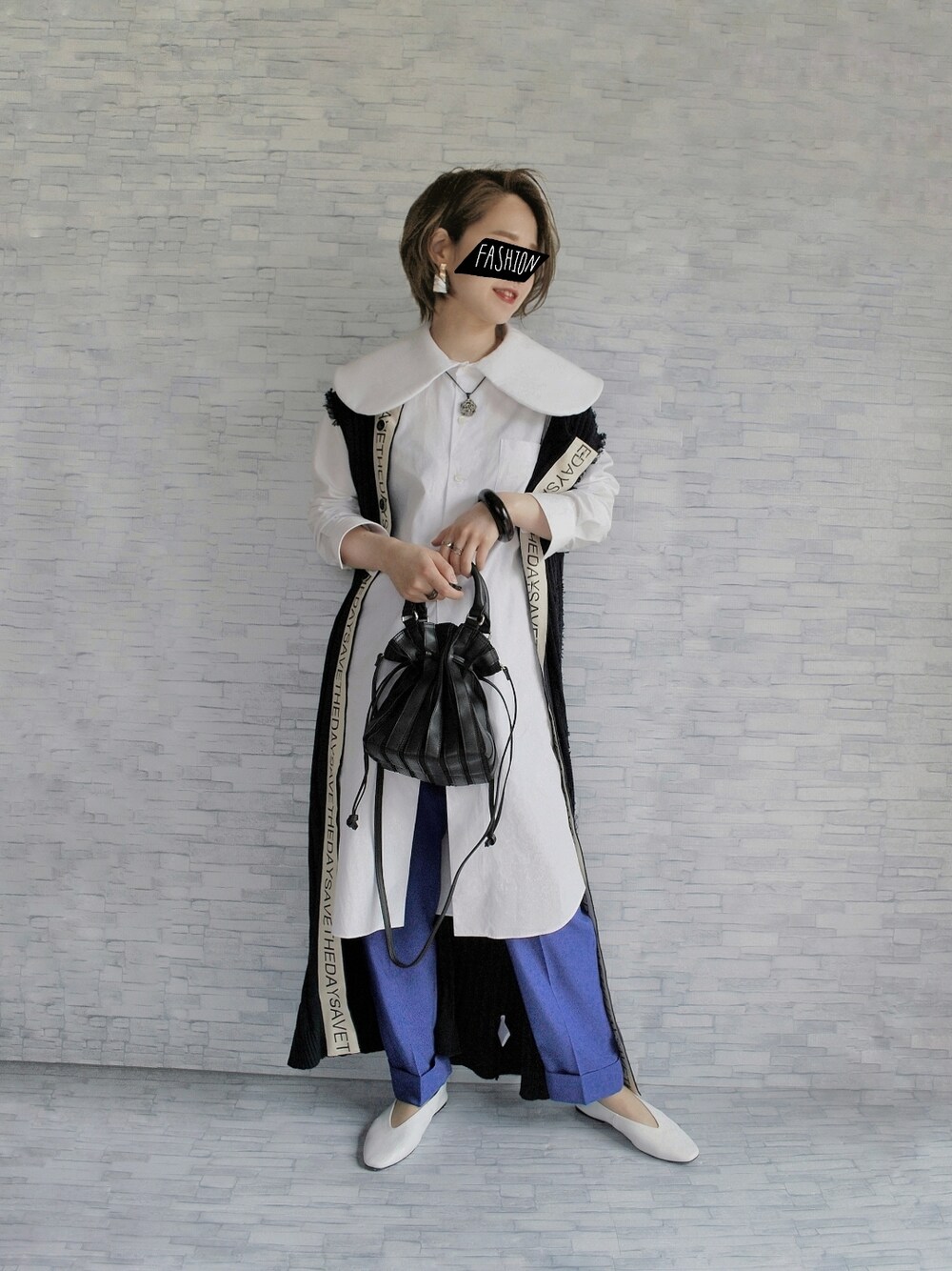 COMME des GARCONSのシャツワンピースを使った人気ファッション