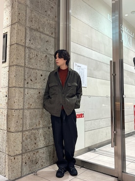「アイテム（テーラードジャケット）」を使った、ITOさん（メンズ・180cm）の秋コーディネート