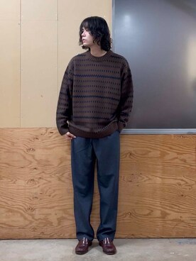 「冬の差し色コーデ」｜ITOさん（メンズ・180cm）の冬コーディネート