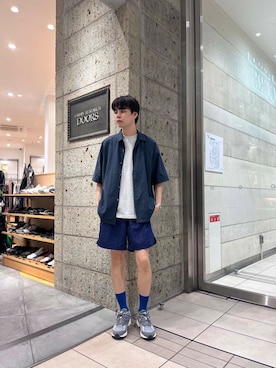 「NEW BALANCE（ニューバランス）のアイテム」を使った、ITOさん（メンズ・180cm）の夏コーディネート