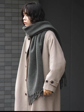 「冬の差し色コーデ」｜「アイテム（ジャケット/アウター）」を使った、ITOさん（メンズ・180cm）の冬コーディネート