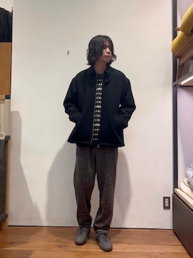 「冬の差し色コーデ」｜「アイテム（ジャケット/アウター）」を使った、ITOさん（メンズ・180cm）の冬コーディネート