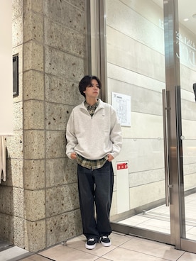 「アイテム（スウェット）」を使った、ITOさん（メンズ・180cm）の秋コーディネート