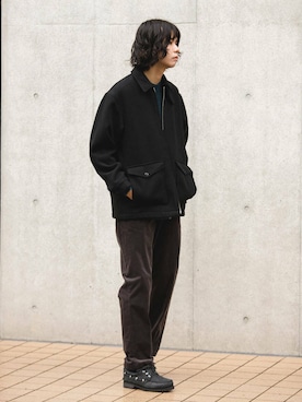 「冬の差し色コーデ」｜「アイテム（ジャケット/アウター）」を使った、ITOさん（メンズ・180cm）の冬コーディネート