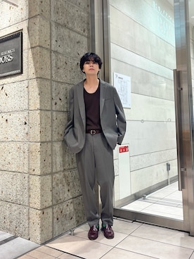 「アイテム（スーツジャケット）」を使った、ITOさん（メンズ・180cm）の夏コーディネート
