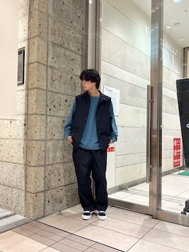「アイテム（スニーカー）」を使った、ITOさん（メンズ・180cm）の秋コーディネート